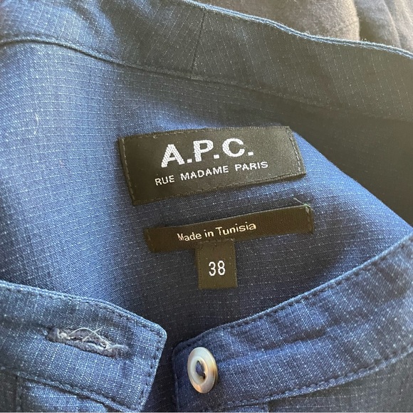 A.P.C. Audrey dress in navy blue - Picture 6 of 8